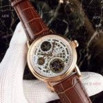 Patek Philippe Dual Time Skeleton Rose Gold Watches